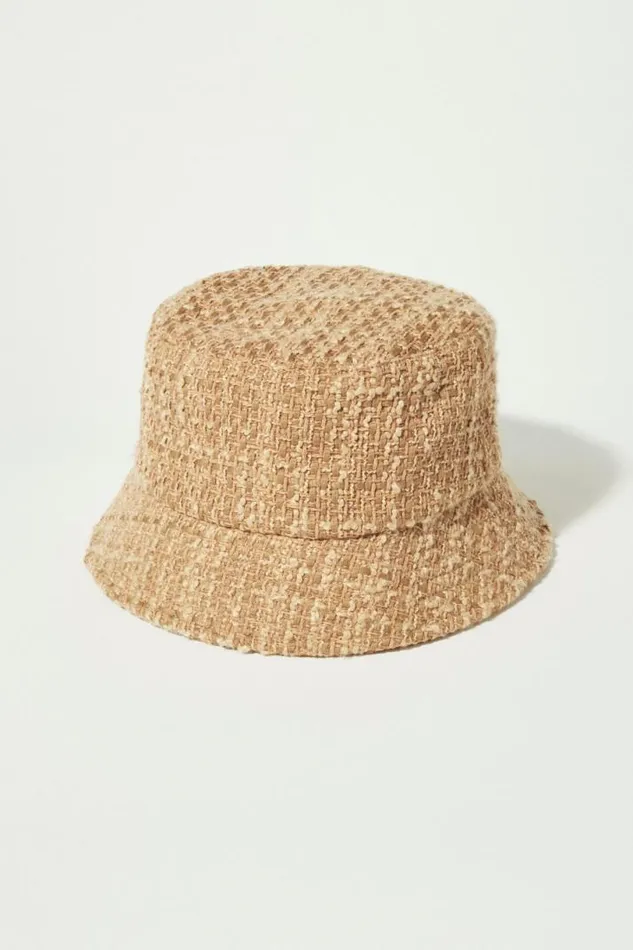 Women Lucky Brand Hats Tweed Bucket Hat Medium Beige Women Lucky Brand Hats Tweed Bucket Hat Medium Beige
