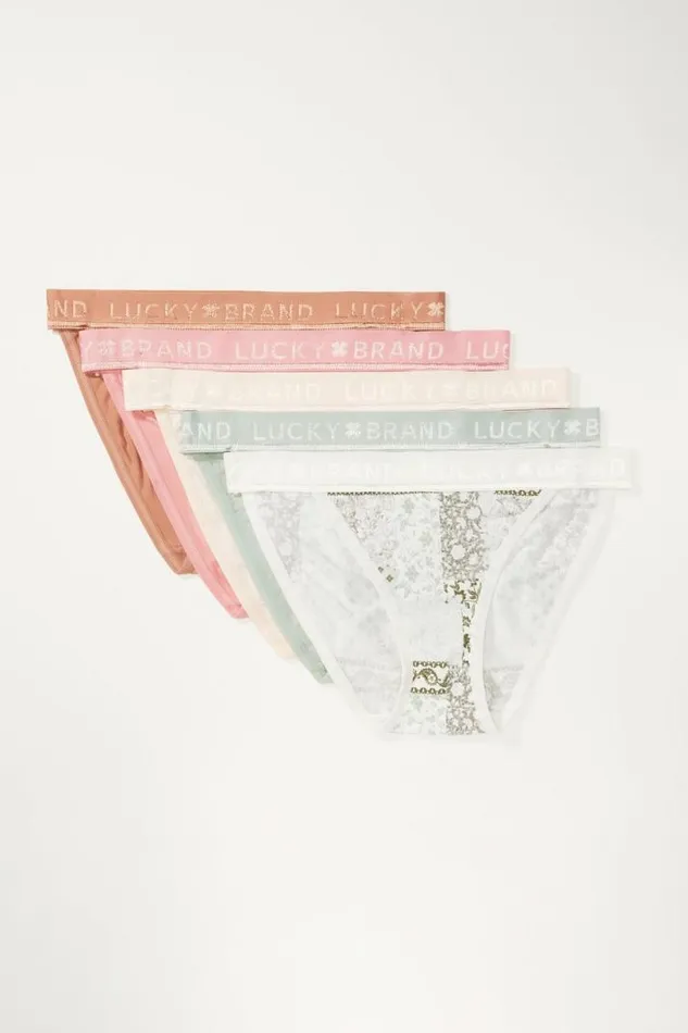 Women Lucky Brand Intimates and Sleepwear Floral Patchwork Bikini Buff