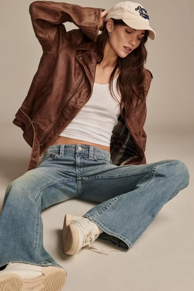 Women Lucky Brand Jeans Low Rise Flare Breakfast Club