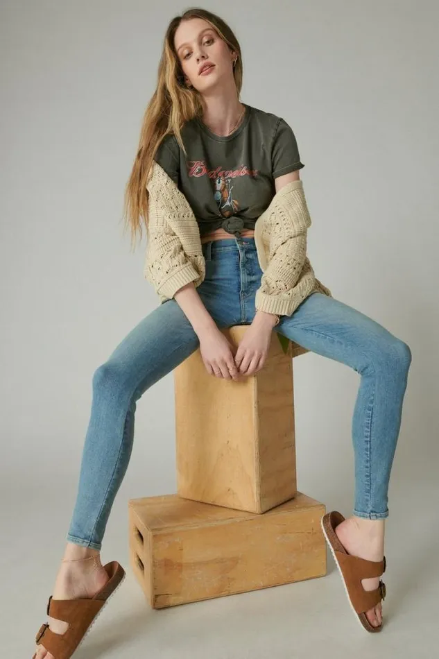 Women Lucky Brand Jeans Uni Fit High Rise Skinny Iconic