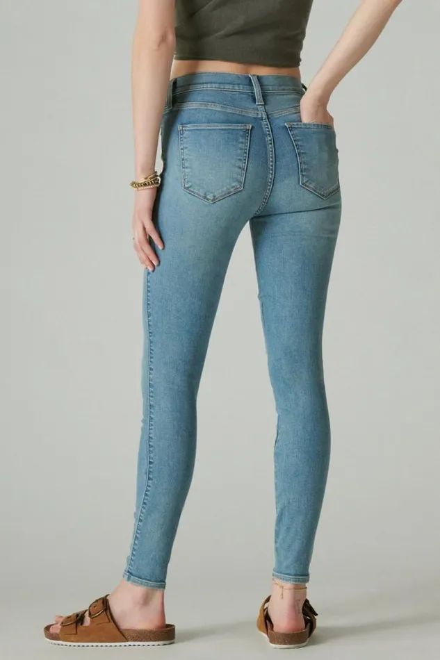 Women Lucky Brand Jeans Uni Fit High Rise Skinny Iconic