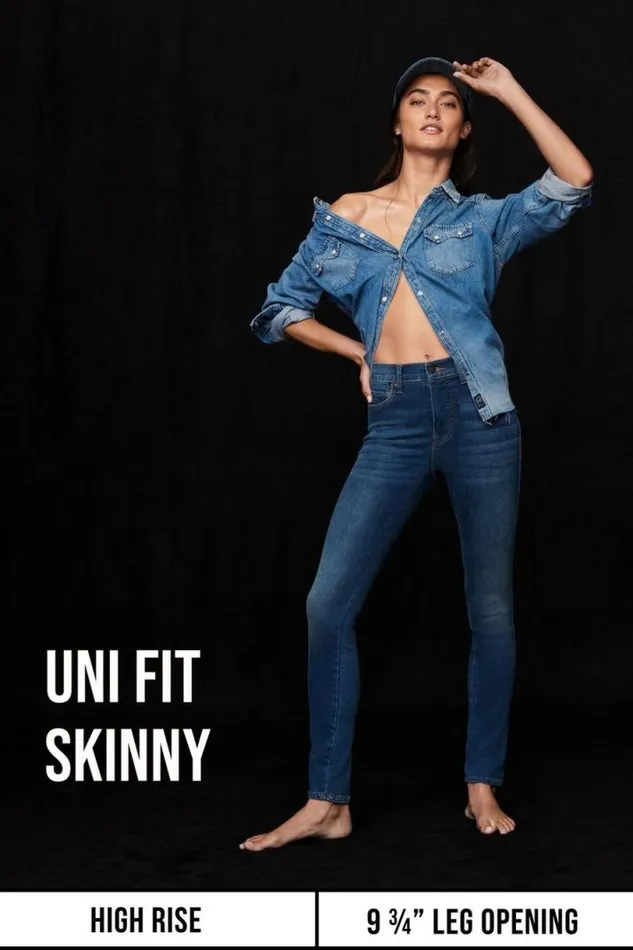 Women Lucky Brand Jeans Uni Fit High Rise Skinny Iconic