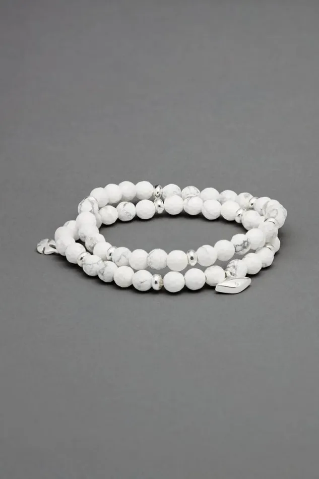 Women Lucky Brand Jewelry Evil Eye Beaded Bracelet Silver