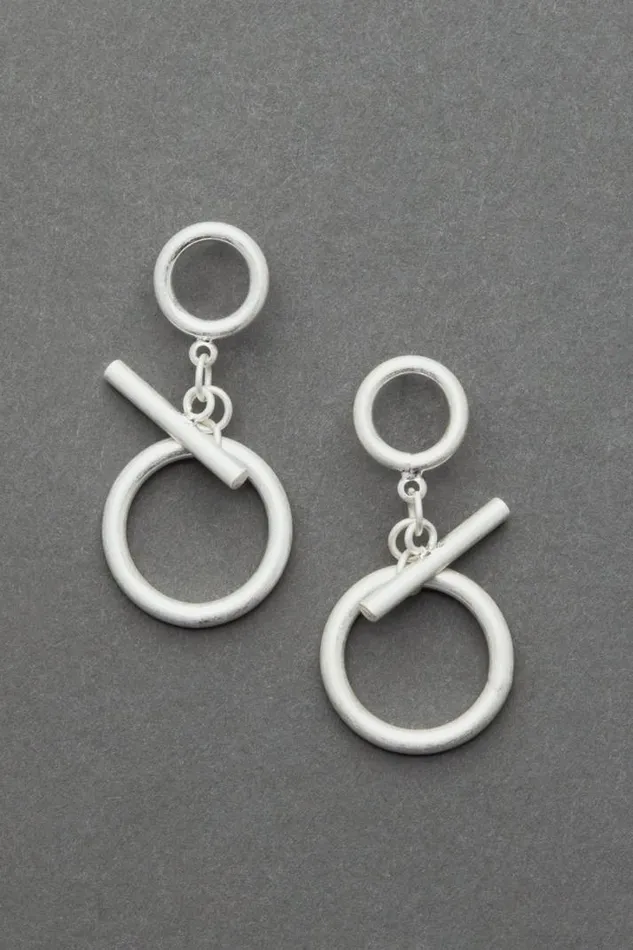 Women Lucky Brand Jewelry Modern Drop Earring Silver