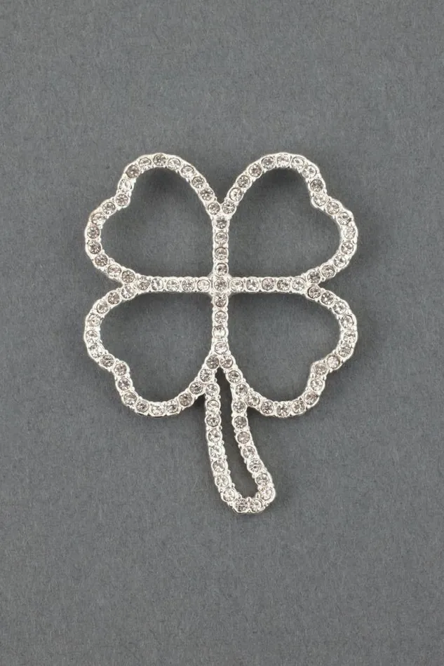 Women Lucky Brand Jewelry Pave Silver Brooch Silver