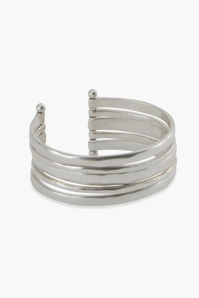 Women Lucky Brand Jewelry Silver Cuff Bracelet Silver