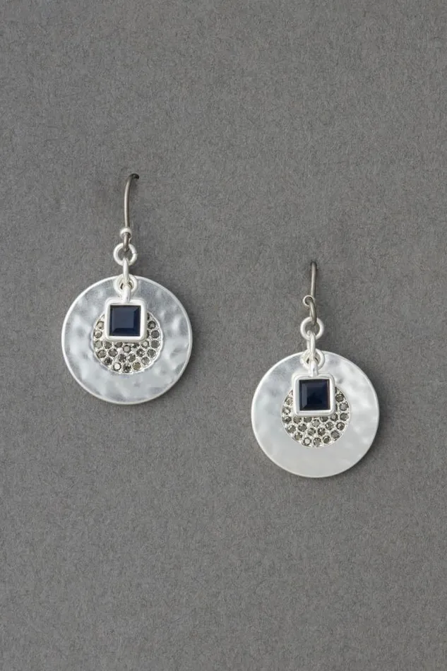 Women Lucky Brand Jewelry Silver Disc Earring Silver