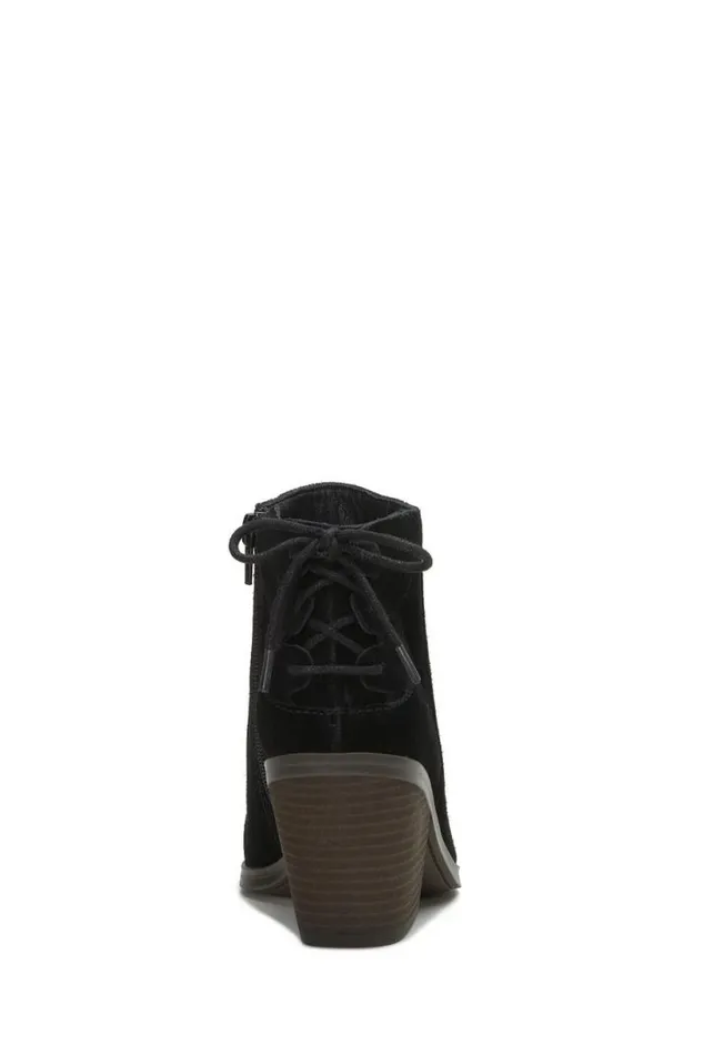 Women Lucky Brand Shoes Mikasi Lace Bootie Black
