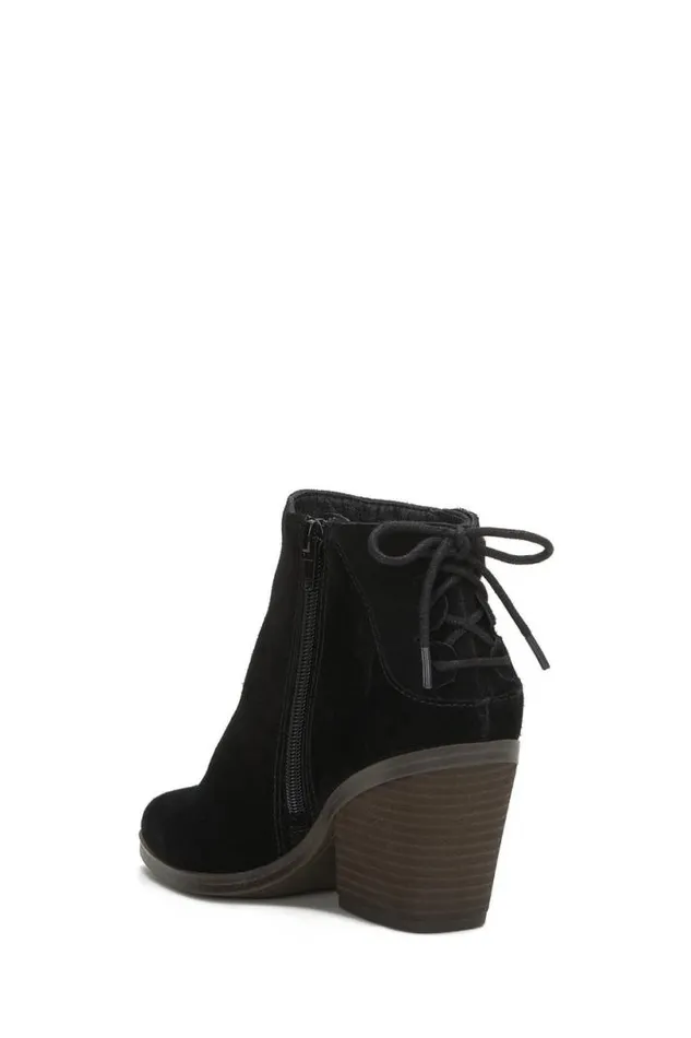 Women Lucky Brand Shoes Mikasi Lace Bootie Black