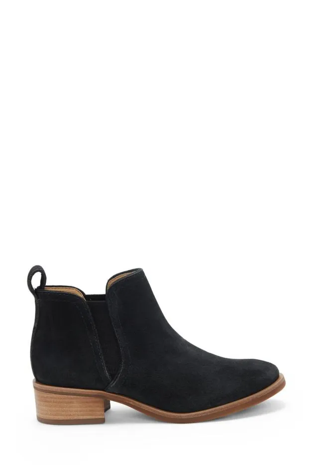Women Lucky Brand Shoes Pogan Chelsea Bootie Black