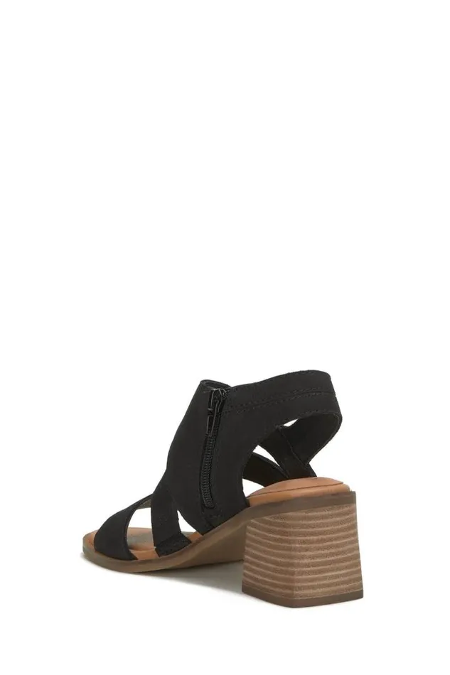Women Lucky Brand Shoes Rhodette Heel Black