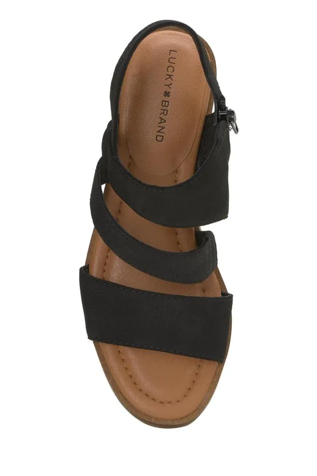 Women Lucky Brand Shoes Rhodette Heel Black