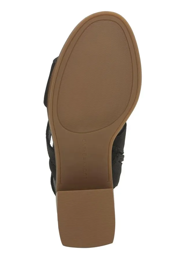 Women Lucky Brand Shoes Rhodette Heel Black
