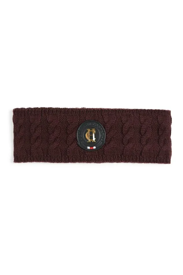Women Luxe Cable Knit Headband Mulberry Holland Cooper Hats and Headbands
