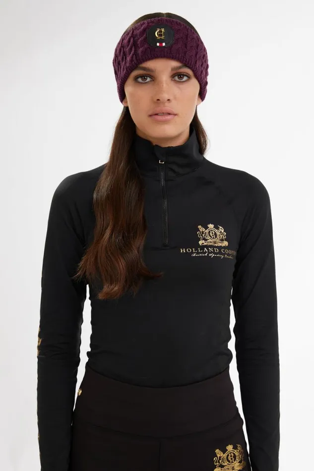 Women Luxe Cable Knit Headband Mulberry Holland Cooper Hats and Headbands Women Luxe Cable Knit Headband Mulberry Holland Cooper Hats and Headbands