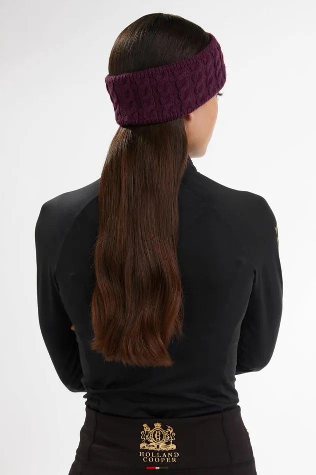Women Luxe Cable Knit Headband Mulberry Holland Cooper Hats and Headbands Women Luxe Cable Knit Headband Mulberry Holland Cooper Hats and Headbands