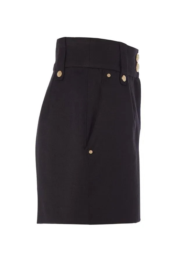 Women Luxe Tailored Short Black Barathea Holland Cooper Tailoring Women Luxe Tailored Short Black Barathea Holland Cooper Tailoring