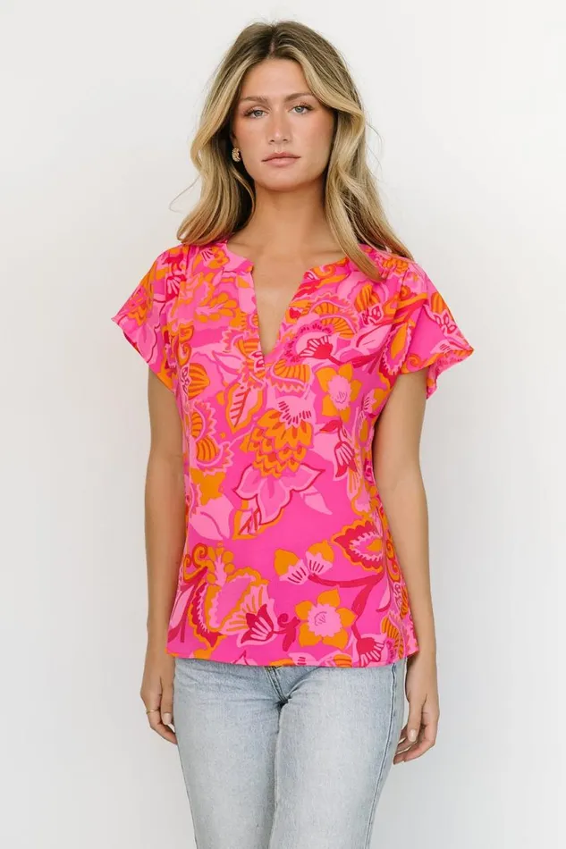 Women Macey Top Pink Multi Baltic Born Blouses and Shirts Women Macey Top Pink Multi Baltic Born Blouses and Shirts