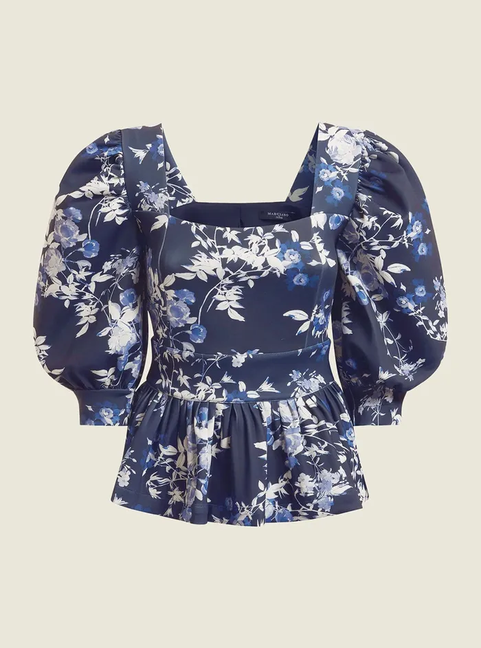 Women Marciano GUESS Marciano Indigo Petal Alexis Top Women Marciano GUESS Marciano Indigo Petal Alexis Top