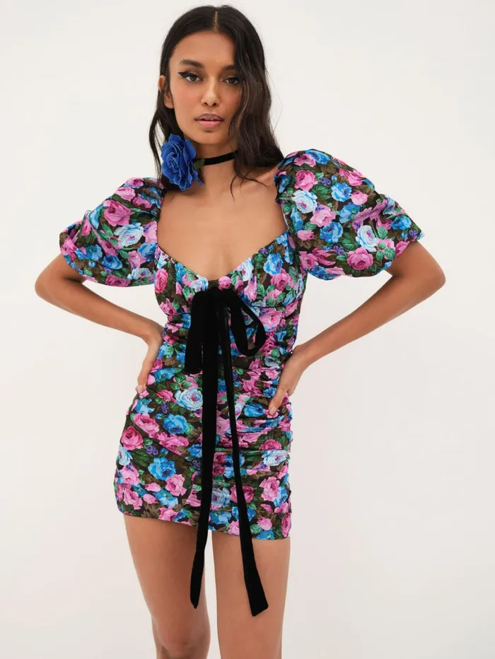 Women Marley Mini Dress Blue For Love and Lemons Dresses Women Marley Mini Dress Blue For Love and Lemons Dresses