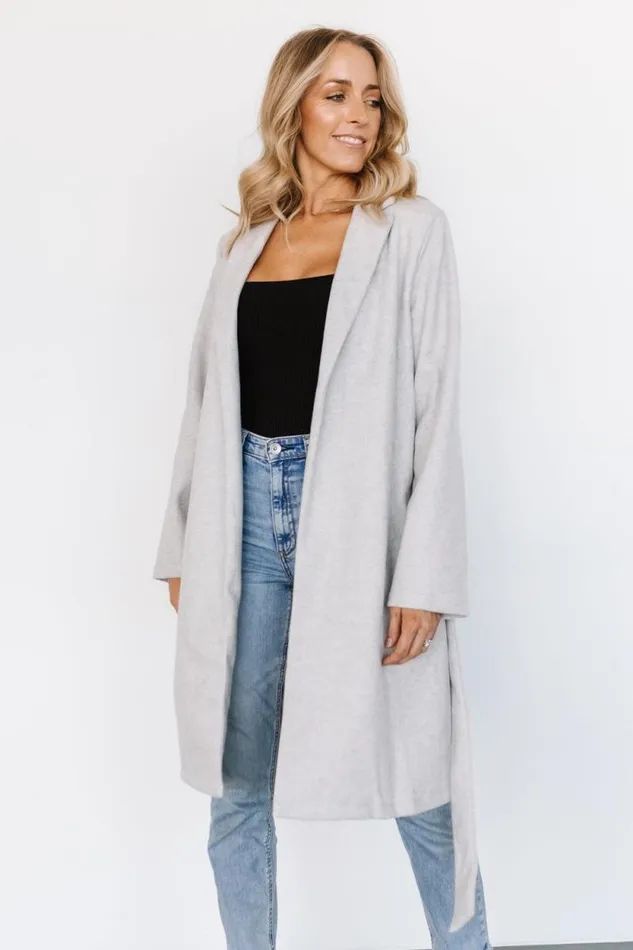 Women Martin Trench Coat Light Gray Baltic Born Outerwear