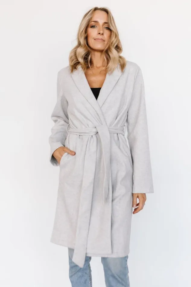 Women Martin Trench Coat Light Gray Baltic Born Outerwear Women Martin Trench Coat Light Gray Baltic Born Outerwear