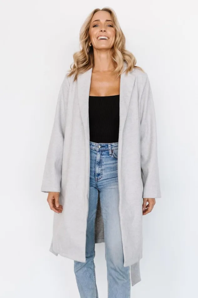 Women Martin Trench Coat Light Gray Baltic Born Outerwear Women Martin Trench Coat Light Gray Baltic Born Outerwear