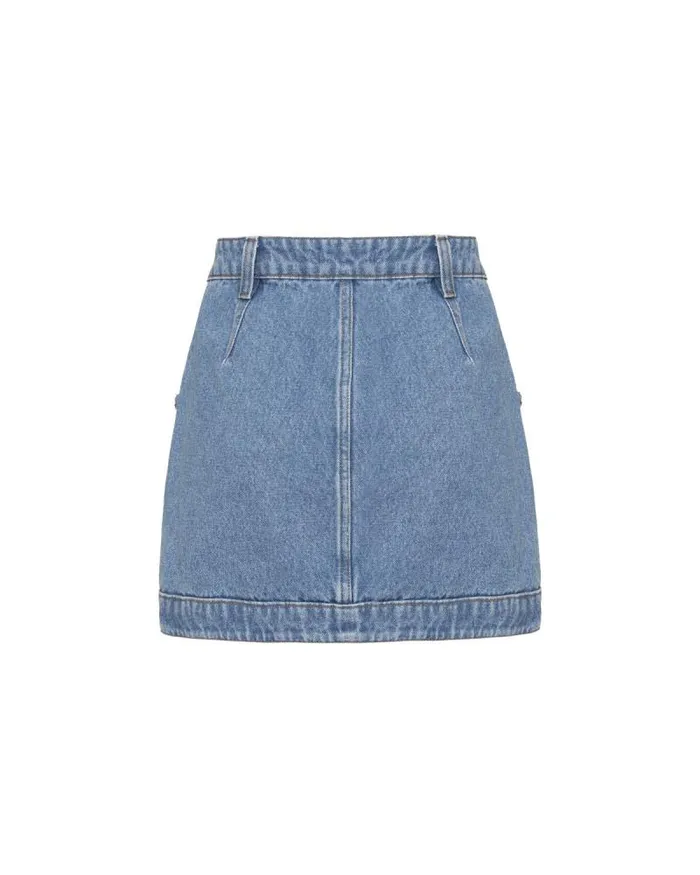 Women Matching Sets PatBO Braided Denim Mini Skirt Denim