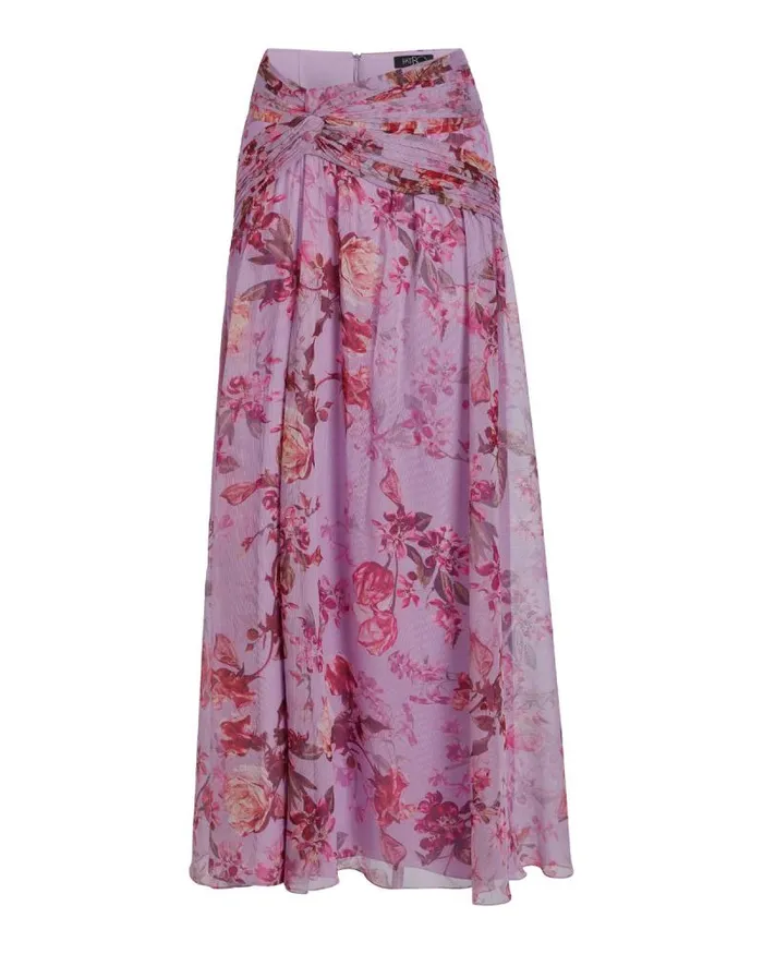 Women Matching Sets PatBO Floral Haze Draped Maxi Skirt EXCLUSIVE Violet