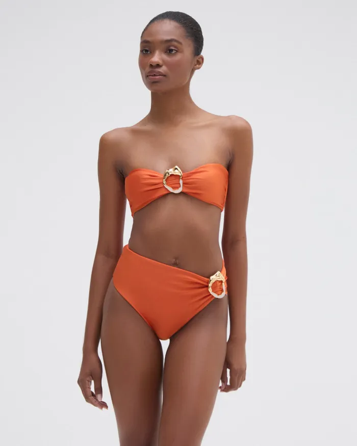 Women Matching Sets PatBO JERSEY SANDS STONE BIKINI TOP Papric