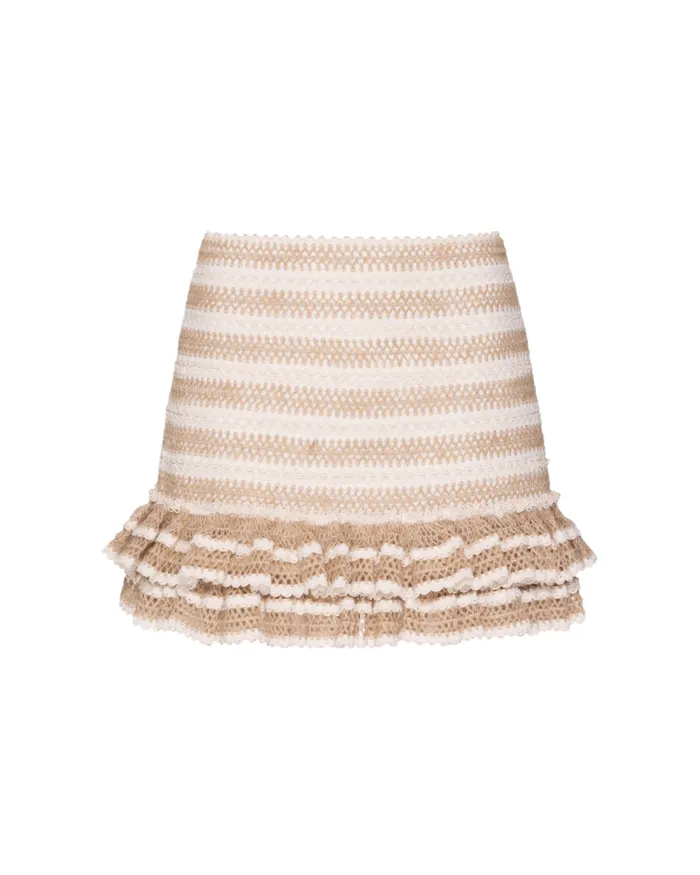 Women Matching Sets PatBO JUTE MINI SKORT Sand