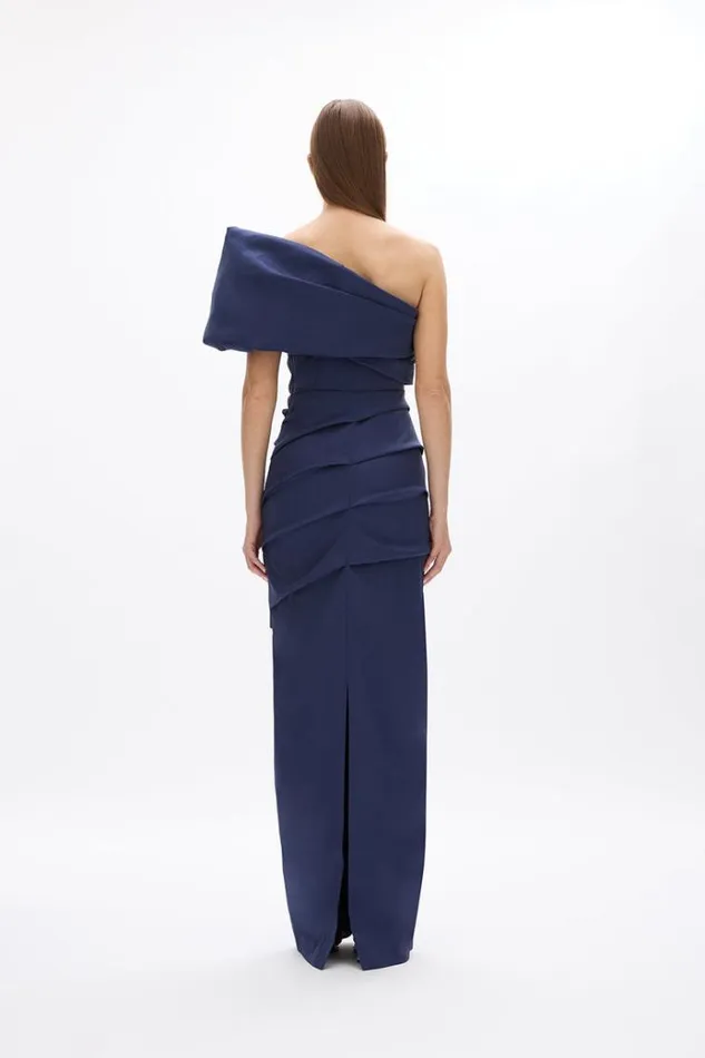 Women Maxi Dresses Rachel Gilbert Kat Gown In Navy Women Maxi Dresses Rachel Gilbert Kat Gown In Navy