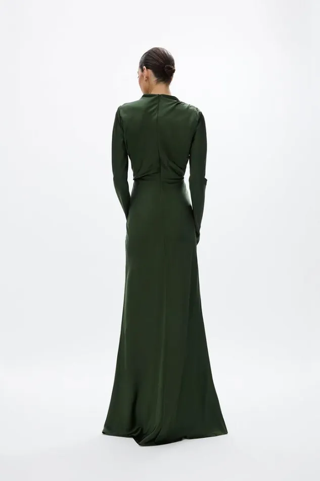 Women Maxi Dresses Rachel Gilbert Lucielle Gown Forrest Women Maxi Dresses Rachel Gilbert Lucielle Gown Forrest