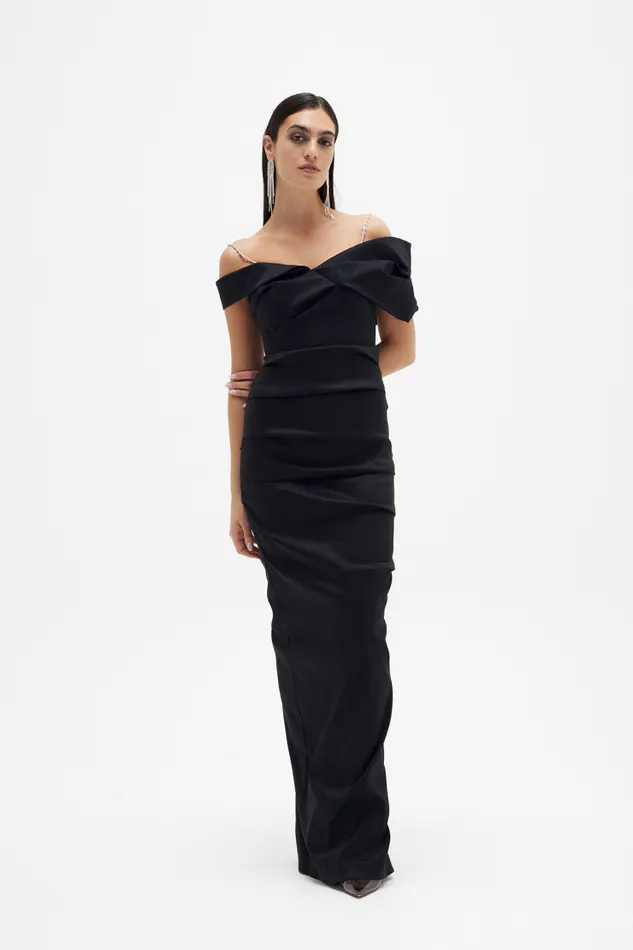 Women Maxi Dresses Rachel Gilbert Rachel Gilbert DAHLI GOWN 8211 BLACK