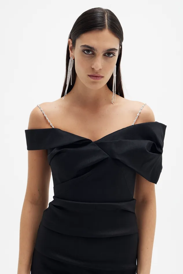 Women Maxi Dresses Rachel Gilbert Rachel Gilbert DAHLI GOWN 8211 BLACK Women Maxi Dresses Rachel Gilbert Rachel Gilbert DAHLI GOWN 8211 BLACK