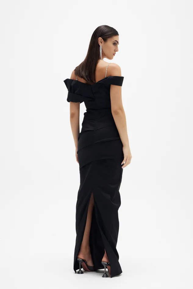 Women Maxi Dresses Rachel Gilbert Rachel Gilbert DAHLI GOWN 8211 BLACK Women Maxi Dresses Rachel Gilbert Rachel Gilbert DAHLI GOWN 8211 BLACK