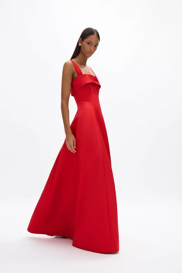 Women Maxi Dresses Rachel Gilbert Serra Gown Red Women Maxi Dresses Rachel Gilbert Serra Gown Red