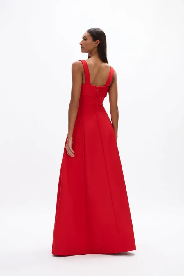 Women Maxi Dresses Rachel Gilbert Serra Gown Red Women Maxi Dresses Rachel Gilbert Serra Gown Red