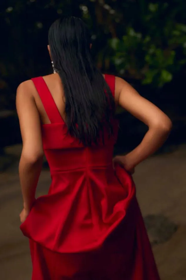 Women Maxi Dresses Rachel Gilbert Serra Gown Red Women Maxi Dresses Rachel Gilbert Serra Gown Red