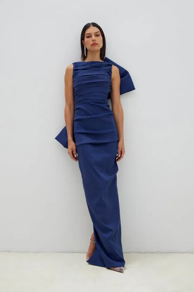 Women Maxi Dresses Rachel Gilbert Zora Gown In Navy