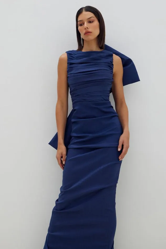 Women Maxi Dresses Rachel Gilbert Zora Gown In Navy