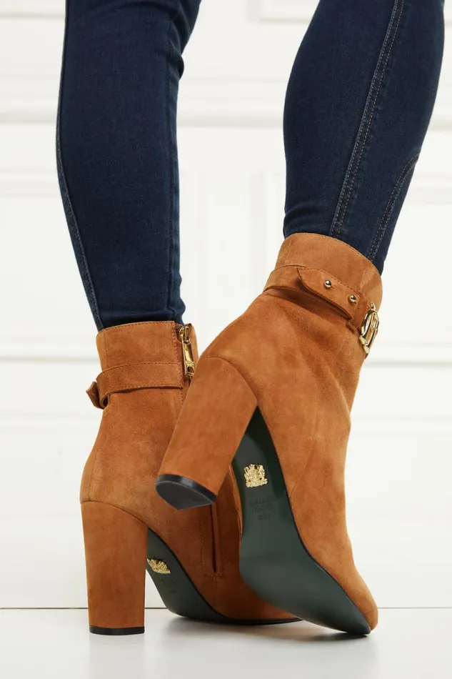 Women Mayfair Suede Ankle Boot Tan Holland Cooper Boots Women Mayfair Suede Ankle Boot Tan Holland Cooper Boots