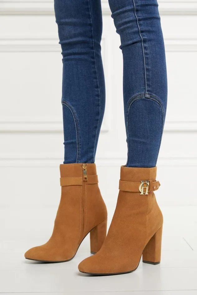 Women Mayfair Suede Ankle Boot Tan Holland Cooper Boots Women Mayfair Suede Ankle Boot Tan Holland Cooper Boots