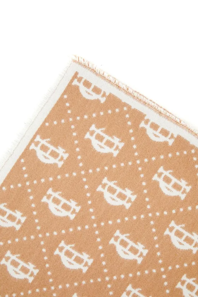 WomenMen Lightweight Monogram Scarf Camel Cream Holland Cooper Scarves WomenMen Lightweight Monogram Scarf Camel Cream Holland Cooper Scarves
