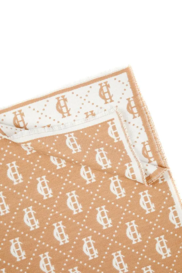 WomenMen Lightweight Monogram Scarf Camel Cream Holland Cooper Scarves WomenMen Lightweight Monogram Scarf Camel Cream Holland Cooper Scarves