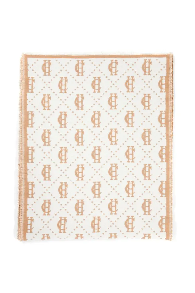 WomenMen Lightweight Monogram Scarf Camel Cream Holland Cooper Scarves WomenMen Lightweight Monogram Scarf Camel Cream Holland Cooper Scarves