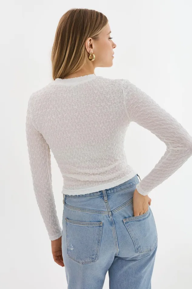 Women NANDRA Longsleeve Top White LAMARQUE Tops Women NANDRA Longsleeve Top White LAMARQUE Tops