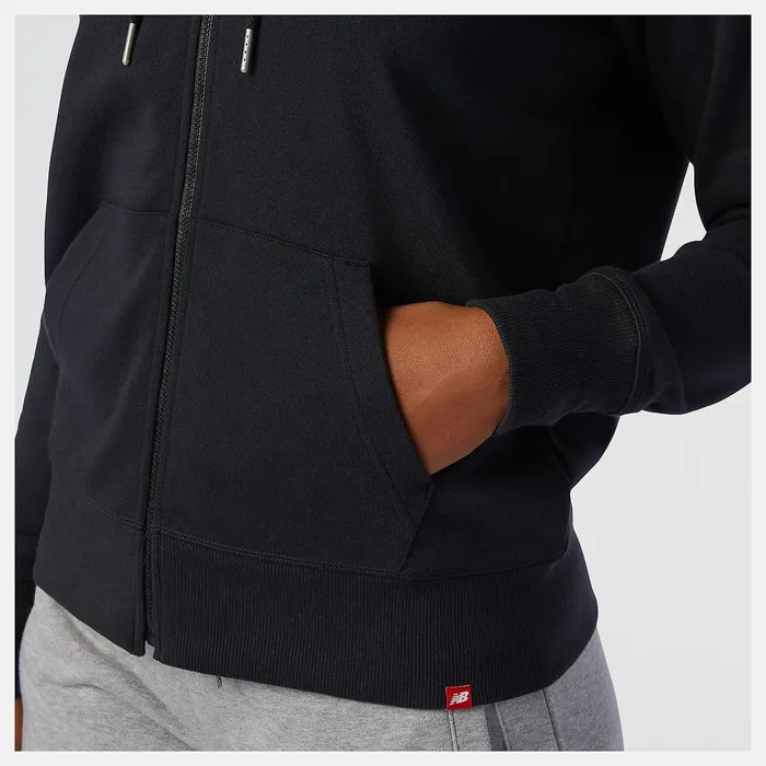 Women NB Essentials Full Zip Hoodie Black New Balance Hoodies and Sweatshirts Women NB Essentials Full Zip Hoodie Black New Balance Hoodies and Sweatshirts