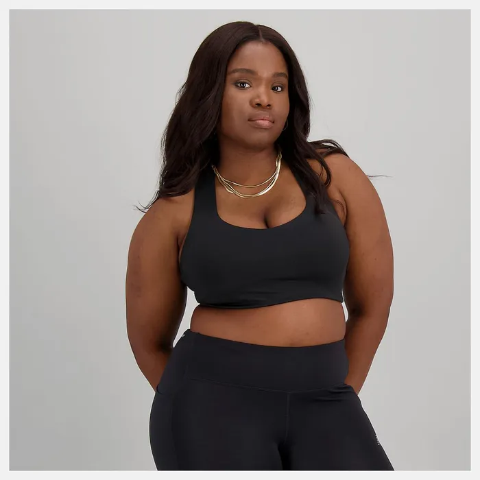 Women NB Power X Bra Black New Balance Sports Bras