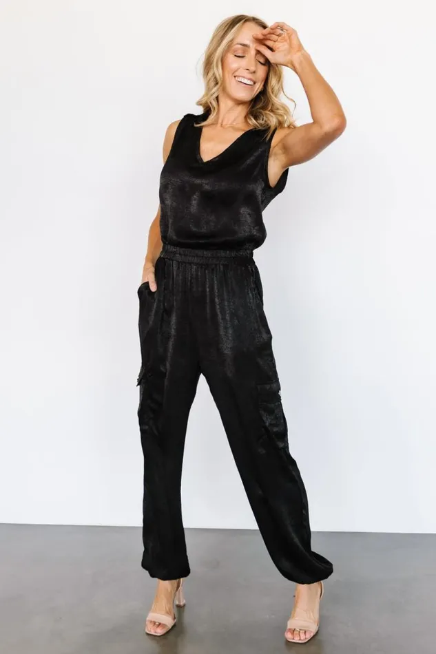 Women Nichols Sleeveless Jumpsuit Black Baltic Born Jumpsuits and Rompers Women Nichols Sleeveless Jumpsuit Black Baltic Born Jumpsuits and Rompers